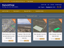 Tablet Screenshot of buylandcheap.com